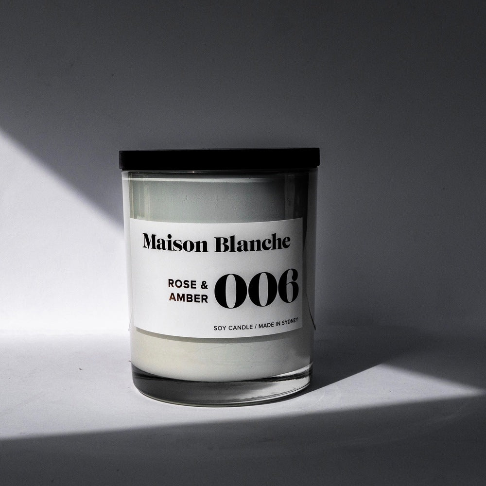 🌹 006 Rose & Amber Medium Candle Peppermint Grove ✨🕯️🤎 - Floral, warm, captivating
