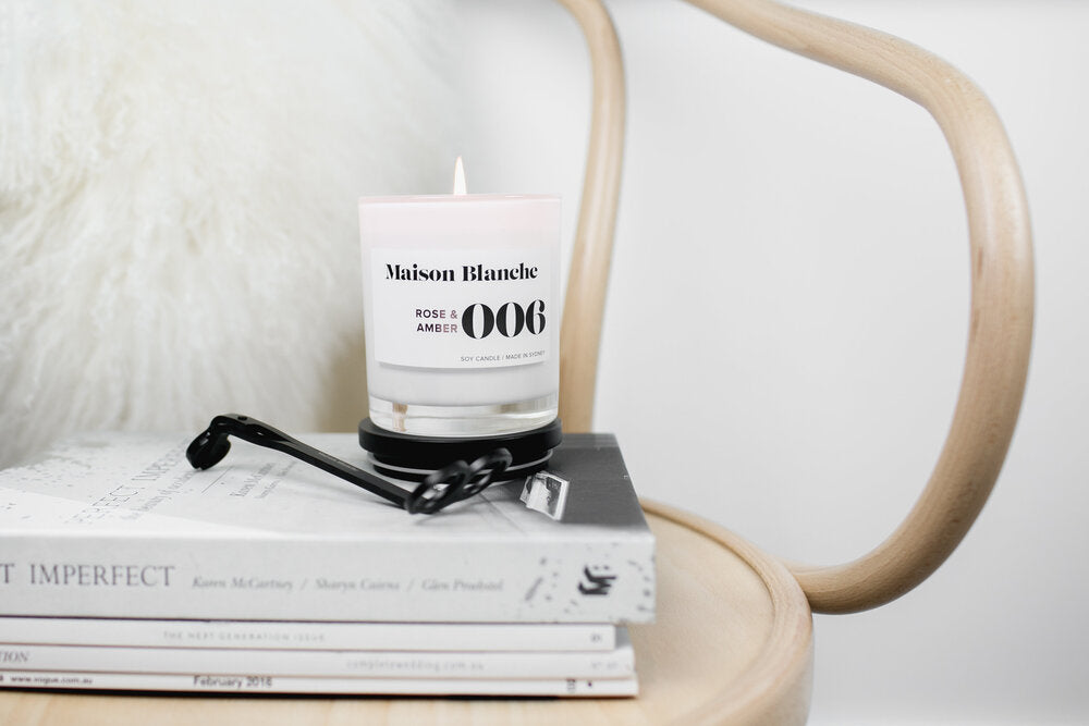 🌹 006 Rose & Amber Medium Candle Peppermint Grove ✨🕯️🤎 - Floral, warm, captivating