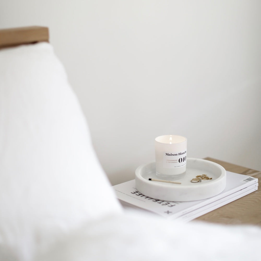🌲 010 Cedarwood & Patchouli Large Candle Maison Blanche 🕯️✨🤎 - Woody, soulful, deeply relaxing