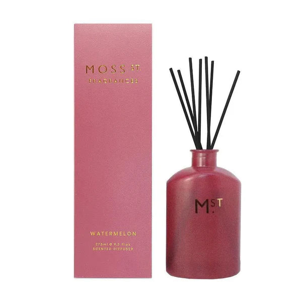 🍉Watermelon Reed Diffuser 275ml - Moss St Fragrances 💫🌿 Cool, fruity, and fresh