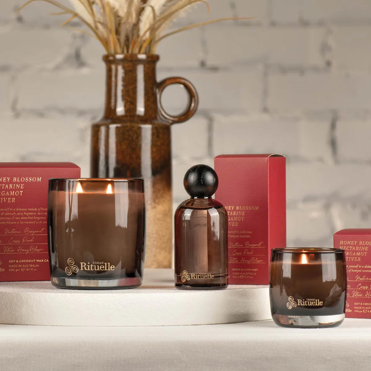 🍑 Nectarine, Honey Blossom, Bergamot & Vetiver – Room & Linen Mist (100ml) by Urban Rituelle