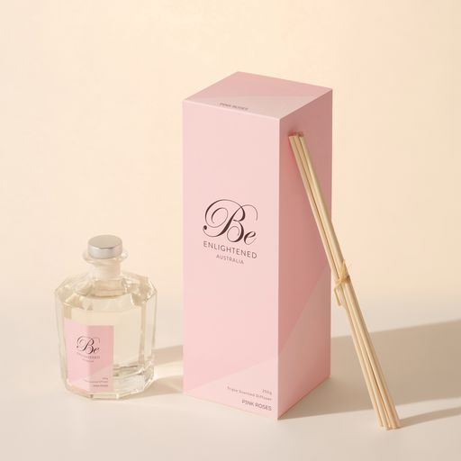 🌸 PINK ROSES TRIPLE SCENTED DIFFUSER 280ML by Be Enlightened 🌹🌼🌿 - soft, powdery, deeply feminine