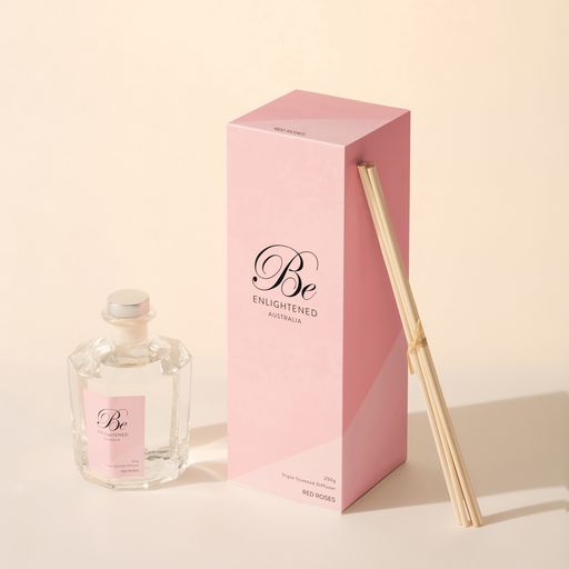 🌹 RED ROSES TRIPLE SCENTED DIFFUSER 280ML by Be Enlightened 🌹🌼🌿 - romantic, intoxicating