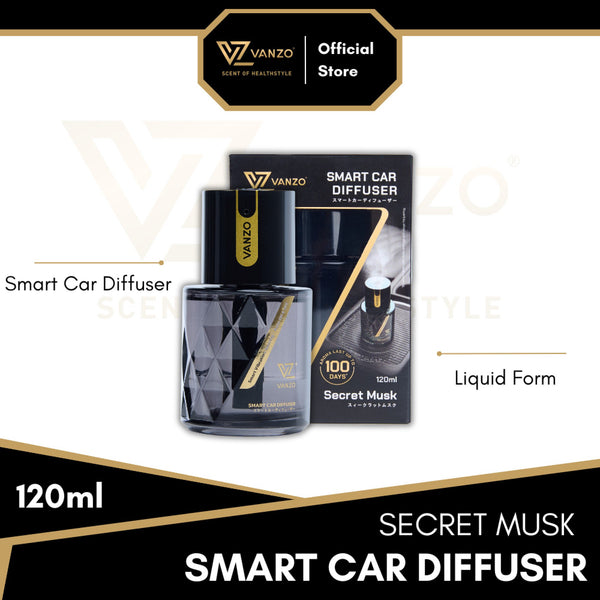 🖤 Secret Musk (120ML) VANZO Smart Car Diffuser ✨🚗- Warm, mysterious
