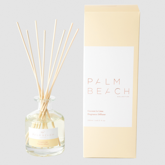 🥥 Coconut & Lime Diffuser 250ml – Palm Beach 🍋🌴- Bright, beachy, fresh