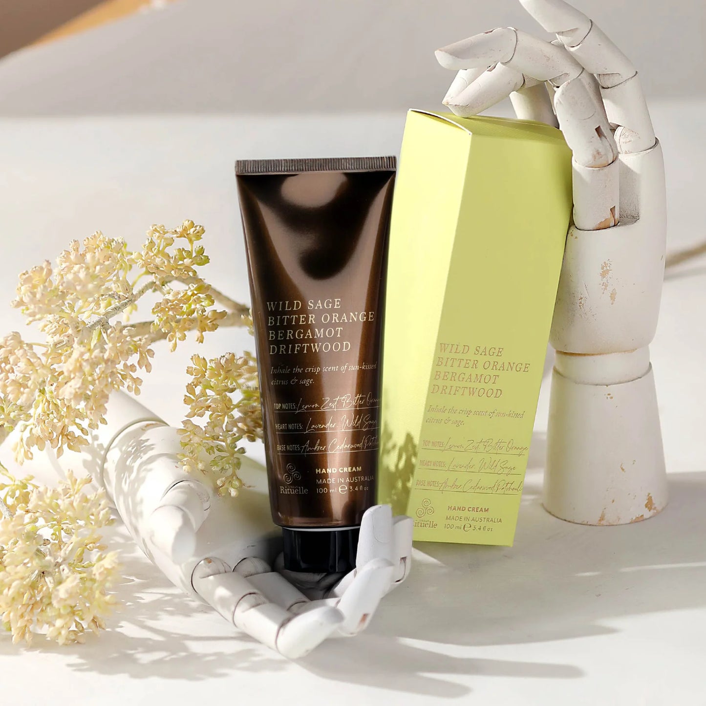 🌿 Wild Sage, Bitter Orange, Bergamot & Driftwood – Hand Cream (100ml) By Urban Rituelle