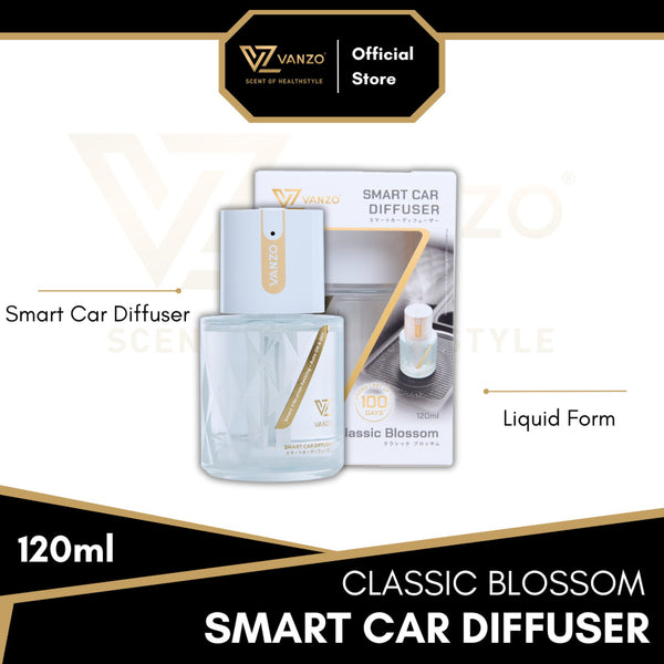 🌸 Classic Blossom (120ML) VANZO Smart Car Diffuser 🚗✨ - Elegant, airy