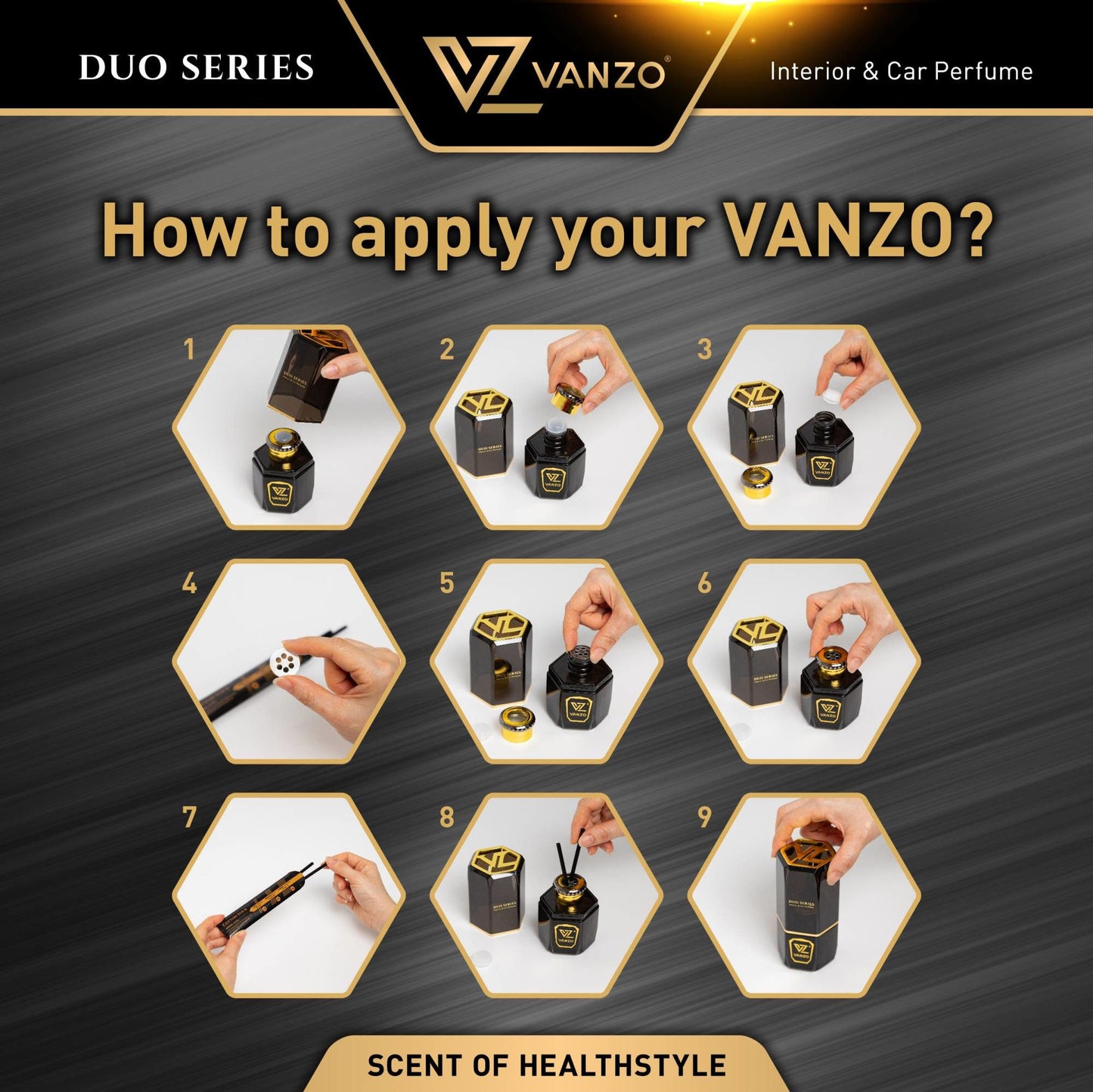 🌸 Classic Blossom 3355 VANZO Car diffuser ✨🚗💮 - Clean, gentle