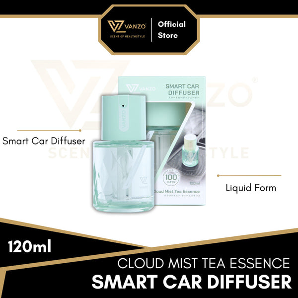 🌿 Cloud Mist Tea Essence (120ML) VANZO Smart Car Diffuser 🚗☁️✨ - Clean, airy, grounding