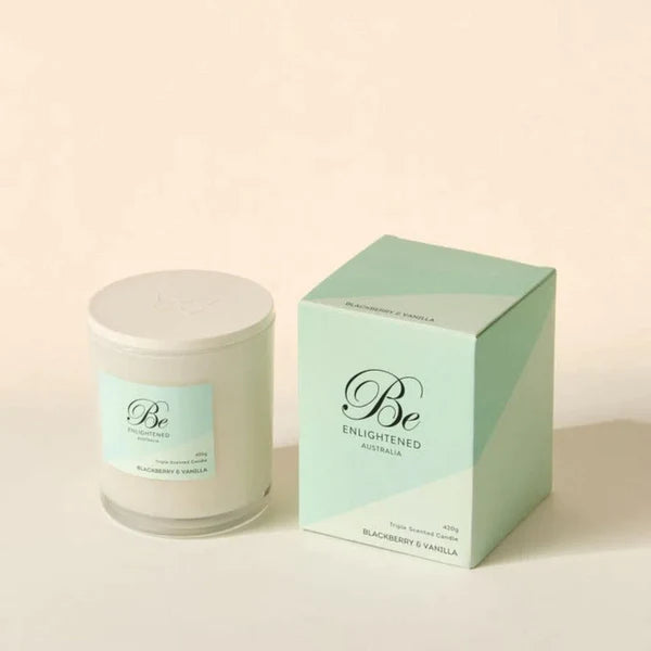 🍦 Vanilla Triple Scented Candle Be Enlightened ✨🕯️💛 - Sweet, comforting