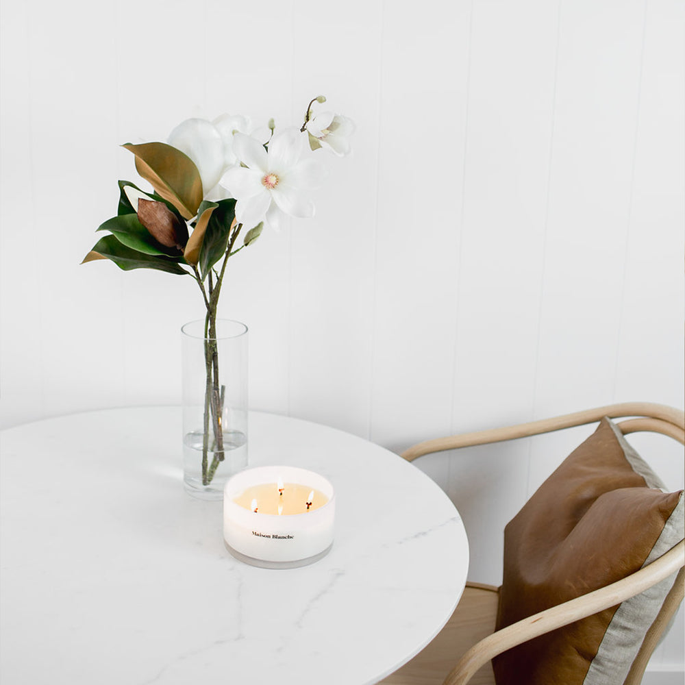 🍊 002 Paperwhite & Clementine Deluxe Candle Maison Blanche ✨🕯️🌼 - Luminous, floral, citrusy