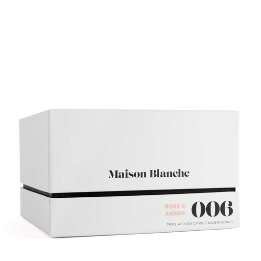 🌹 006 Rose & Amber Deluxe Candle Peppermint Grove ✨🕯️🤎 - Floral, warm, captivating