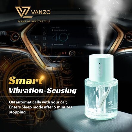 🌿 Cloud Mist Tea Essence (120ML) VANZO Smart Car Diffuser 🚗☁️✨ - Clean, airy, grounding
