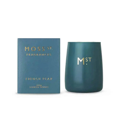 🍐 French Pear 320g Soy Candle Moss St. Fragrances 🌸🕯️ - Elegant, fruity, comforting