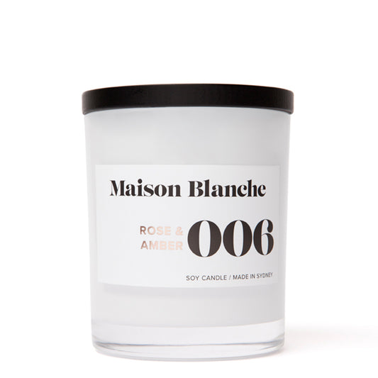 🌹 006 Rose & Amber Medium Candle Peppermint Grove ✨🕯️🤎 - Floral, warm, captivating