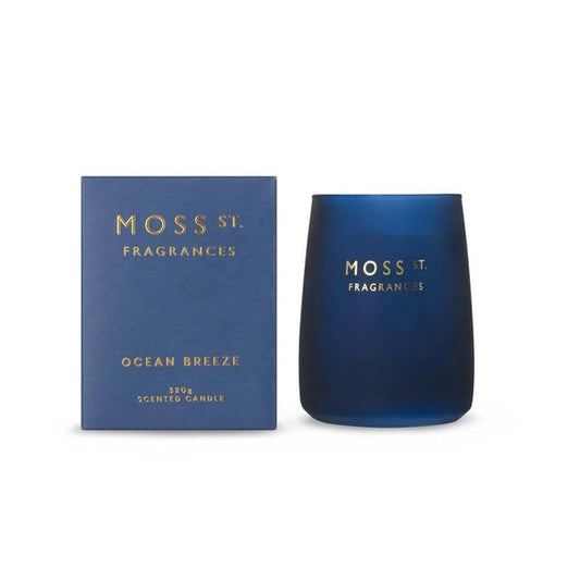 🌊 Ocean Breeze 320g Soy Candle Moss St. Fragrances 🌬️🕯️- Clean, cool, revitalising