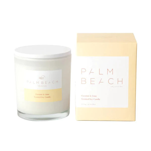 🥥 Coconut & Lime Candle 420g – Palm Beach 🍋☀️🕯️- Zesty, creamy