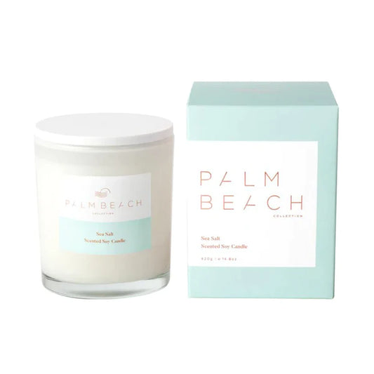 🌊 Sea Salt Candle 420g – Palm Beach 🕯️🐚✨ - Cool, coastal, serene