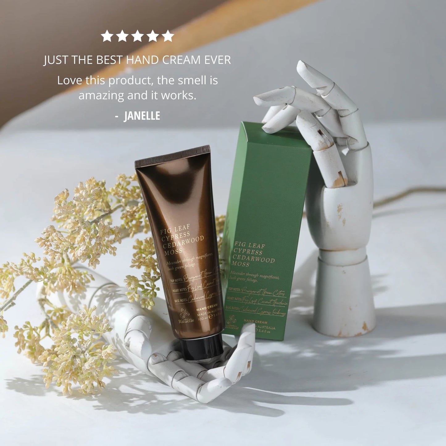 🌿 Fig Leaf, Cypress, Cedarwood & Moss – Hand Cream (100ml) By Urban Rituelle