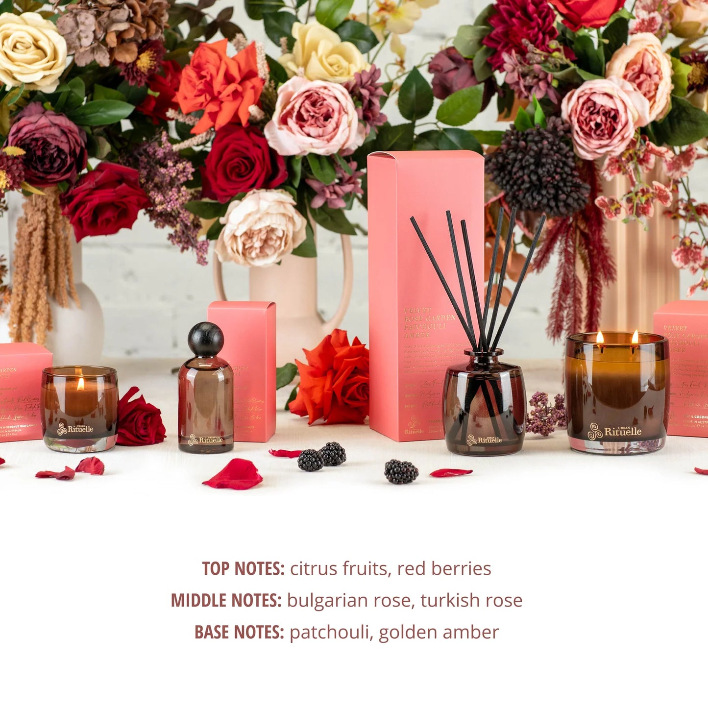 🌹 Velvet Rose Garden, Patchouli & Amber – Hand Cream (100ml) By Urban Rituelle