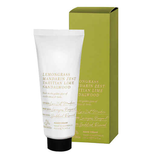 🍋 Lemongrass, Mandarin Zest, Tahitian Lime & Sandalwood – Hand Cream (100ml) By Urban Rituelle
