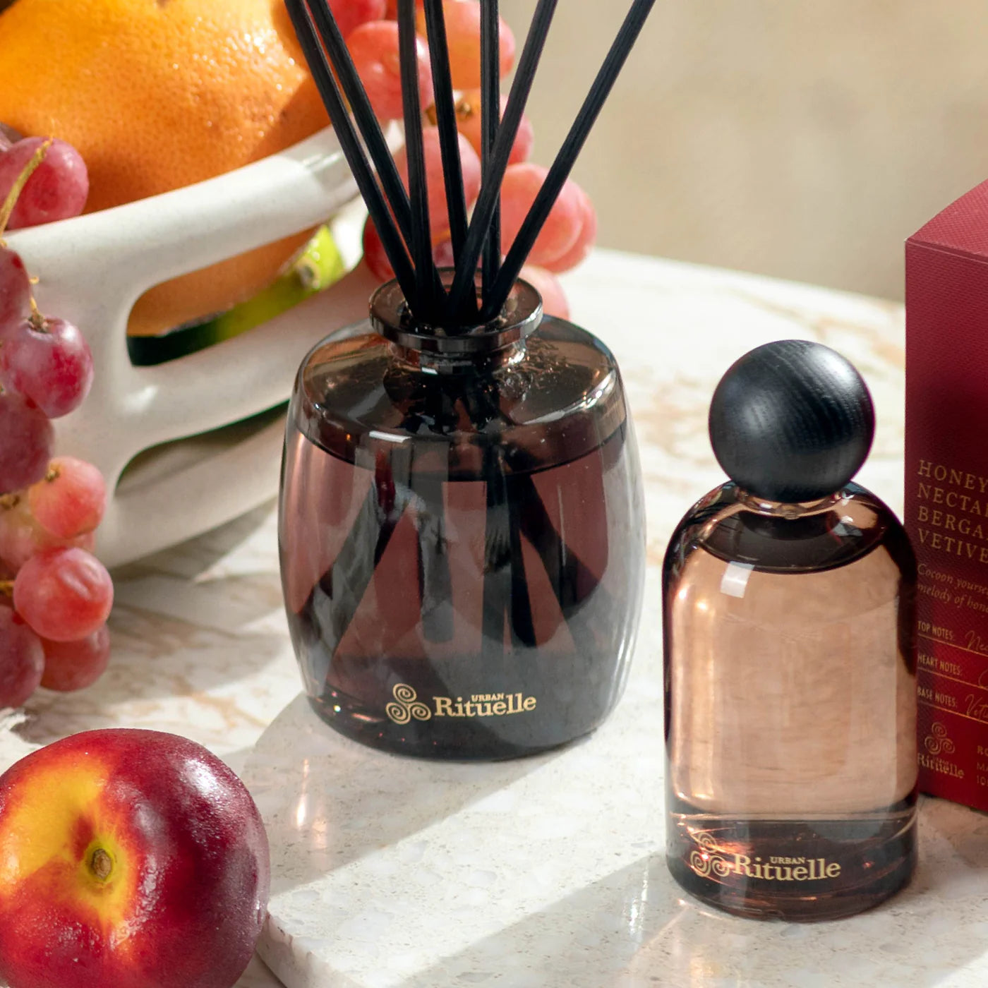 🍑 Nectarine, Honey Blossom, Bergamot & Vetiver – Room & Linen Mist (100ml) by Urban Rituelle