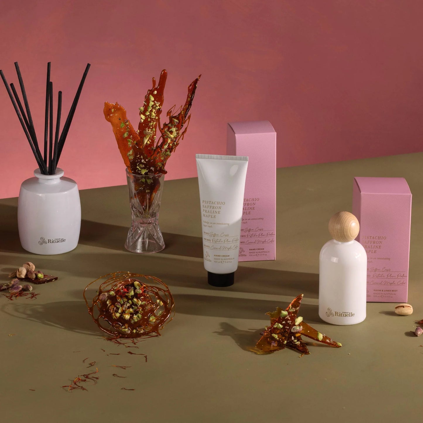 🥜 Pistachio, Saffron, Praline & Maple – Hand Cream (100ml) By Urban Rituelle