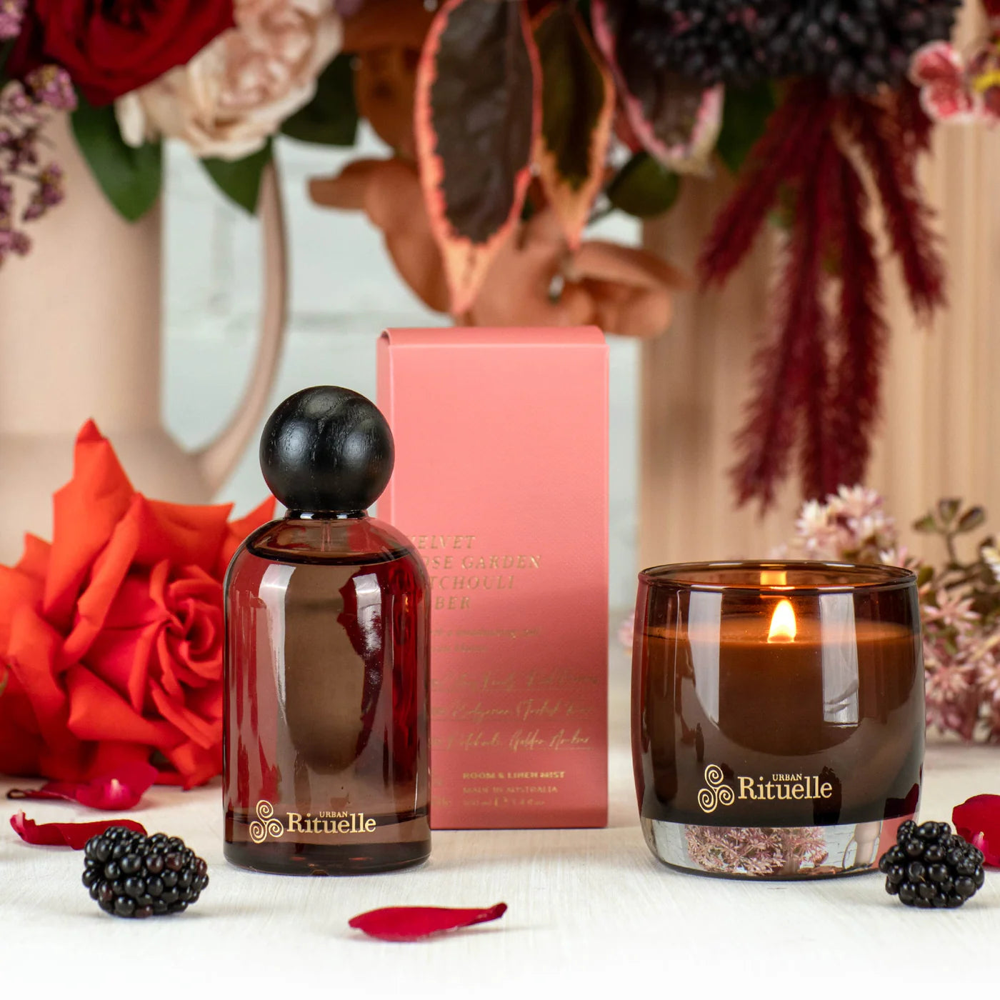 🌹 Velvet Rose Garden, Patchouli & Amber – Room & Linen Mist (100ml) by Urban Rituelle