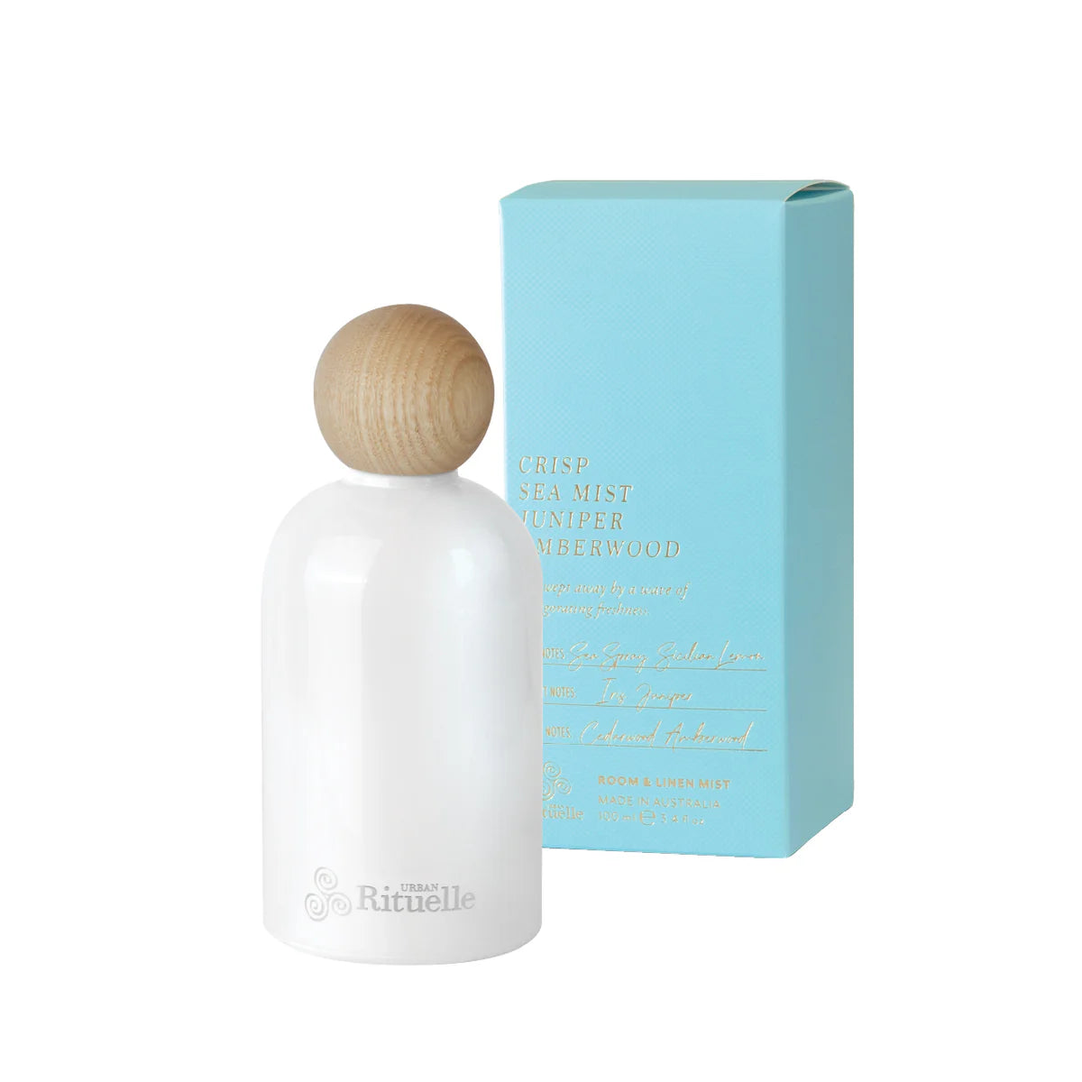 Crisp Sea Mist, Juniper, Amberwood Room & Linen Mist | 100ml by Urban Rituelle