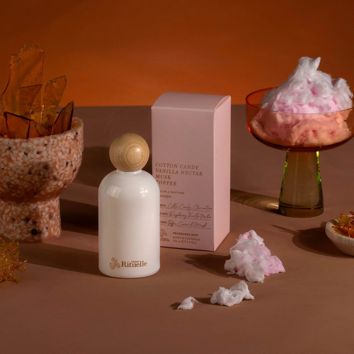 🍭 Cotton Candy, Vanilla Nectar, Musk & Toffee – Fragrance Mist (100ml) By Urban Rituelle