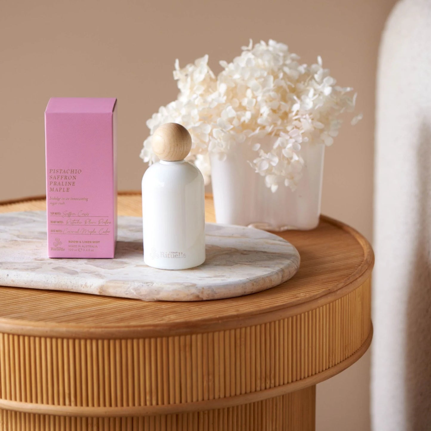 🥜 Pistachio, Saffron, Praline & Maple – Room & Linen Mist (100ml) by Urban Rituelle