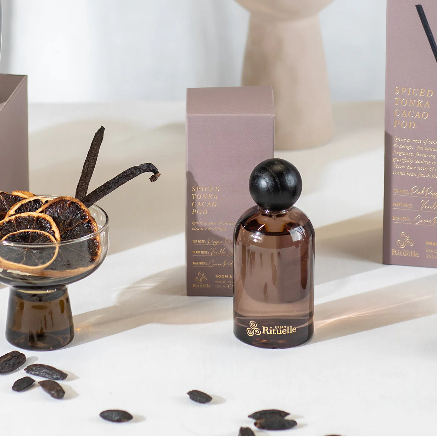 🍫 Spiced Tonka & Cacao Pod – Room & Linen Mist (100ml) by Urban Rituelle