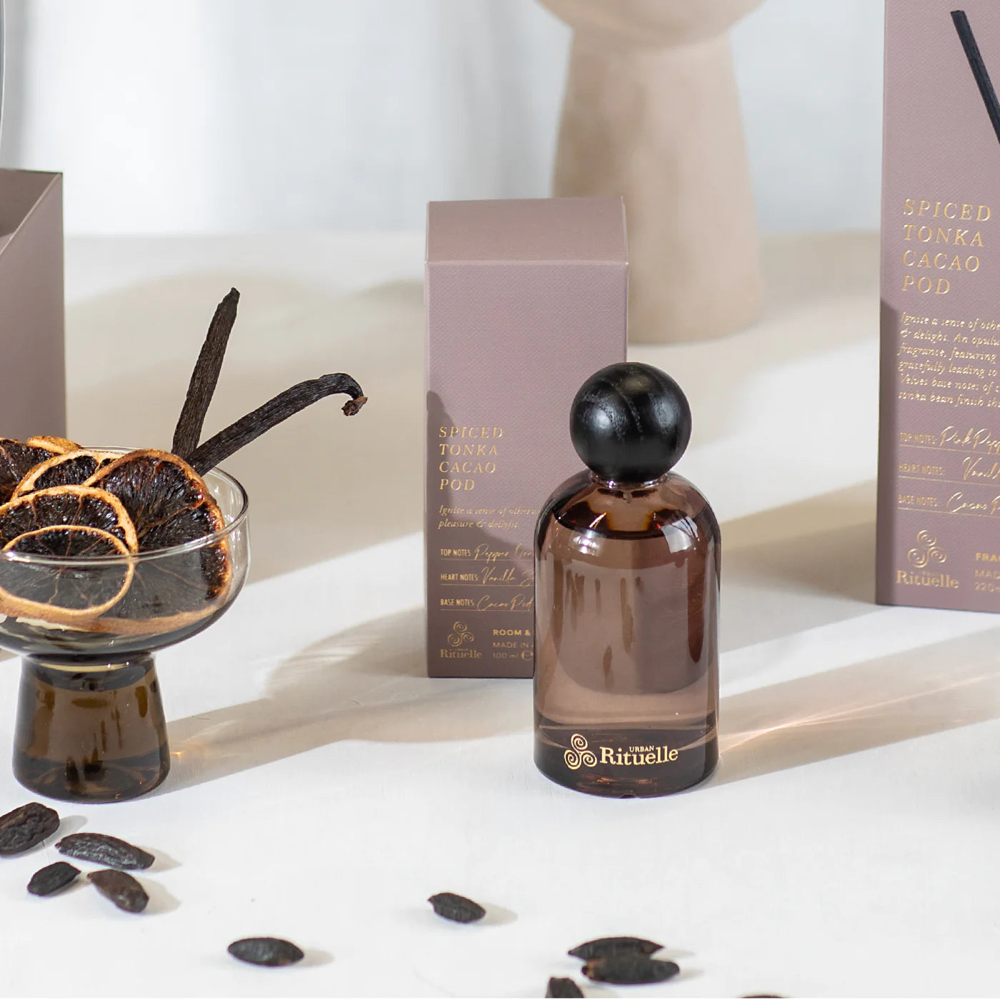 🍫 Spiced Tonka & Cacao Pod – Room & Linen Mist (100ml) by Urban Rituelle