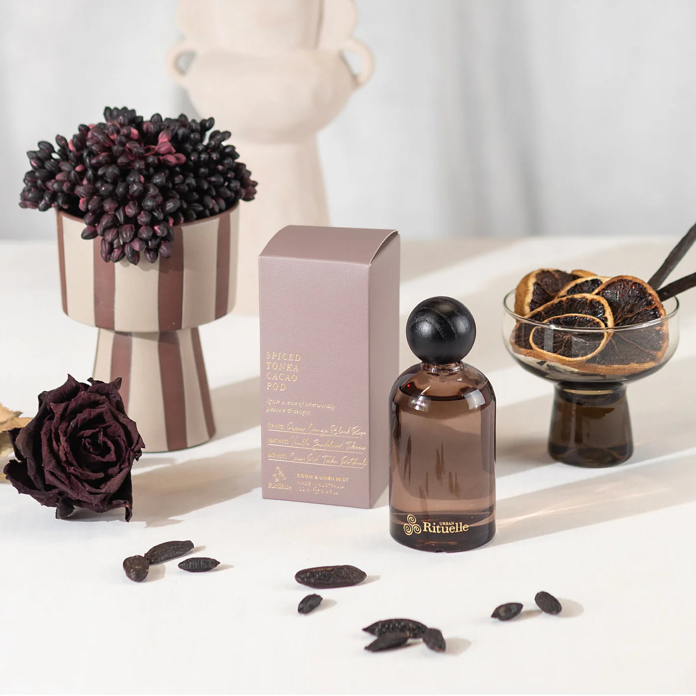 🍫 Spiced Tonka & Cacao Pod – Room & Linen Mist (100ml) by Urban Rituelle