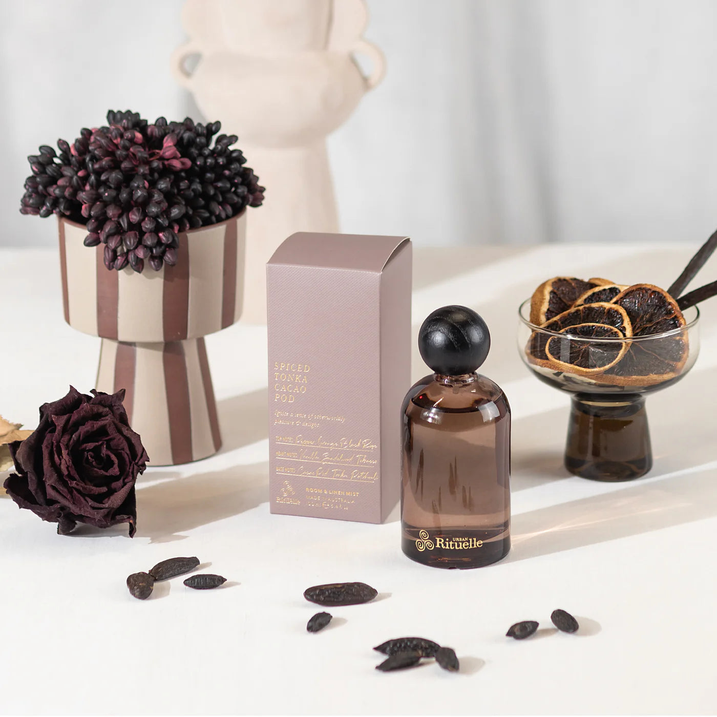 🍫 Spiced Tonka & Cacao Pod – Room & Linen Mist (100ml) by Urban Rituelle