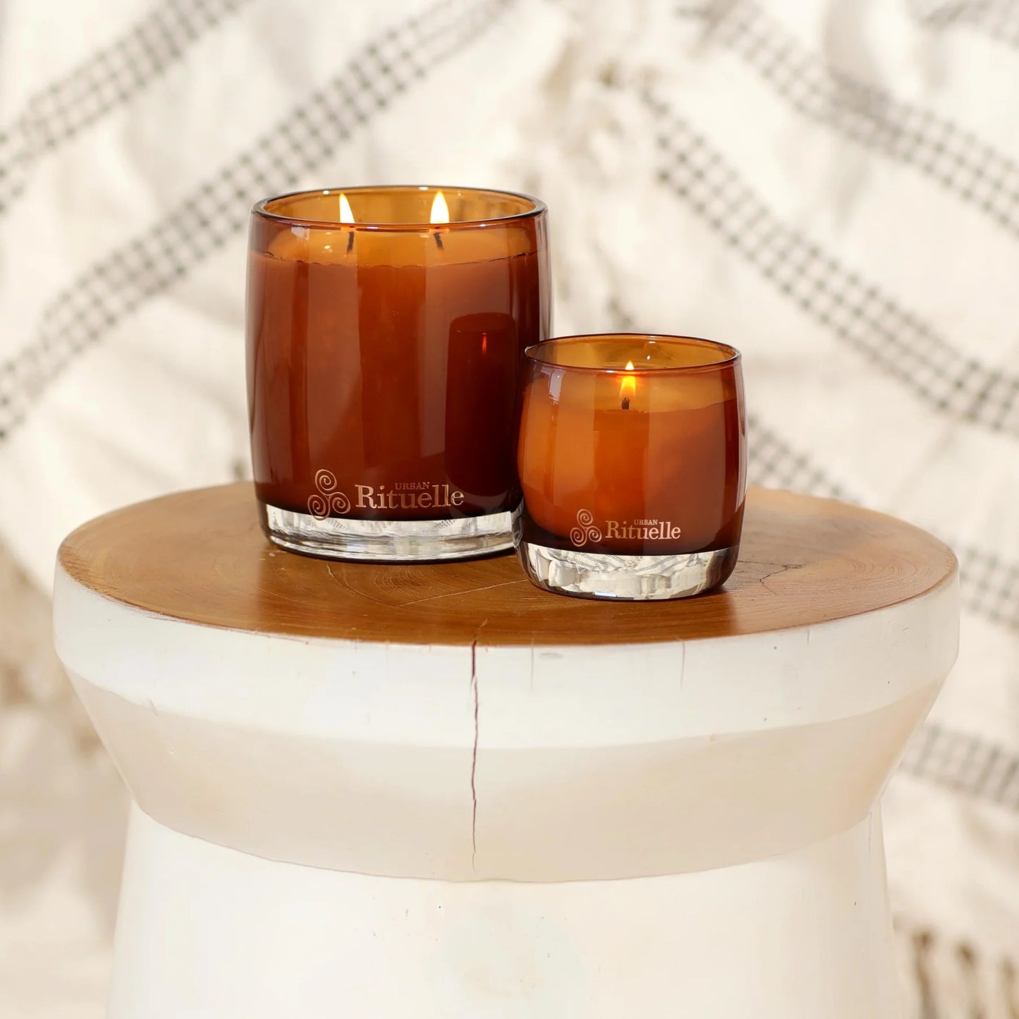 🍊 Mandarin, Basil & Lime Scented Soy Candle (400g) By Urban Rituelle 🍊🌿🍋 - Zingy. Uplifting. Fresh.