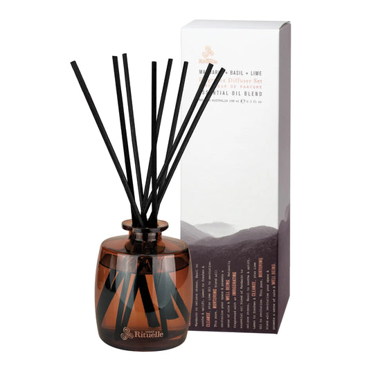 🍊 Mandarin, Basil & Lime – Fragrance Diffuser Set (220ml) Urban Rituelle 🌿🍋 - sweet, uplifting