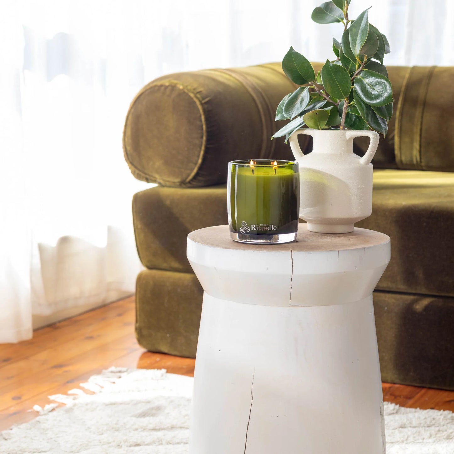 🍋 Lemongrass, Lemon Myrtle, Grapefruit & Eucalyptus Scented Soy Candle (400g) By Urban Rituelle 🌿🍋🍊 - Fresh, zesty, clean