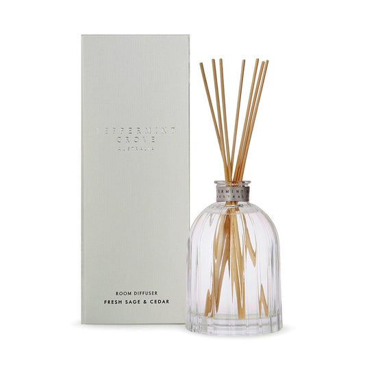 Fresh Sage & Cedar Fragrance Diffuser 350ml Peppermint Grove 🌿🪵- Clean, green, deeply grounding